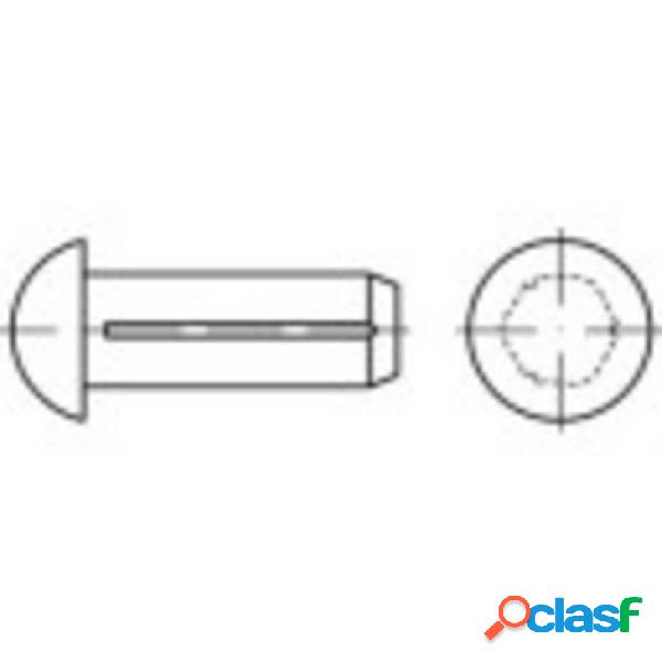 TOOLCRAFT 136502 Spina ad intagli con testa tonda (Ø x L)