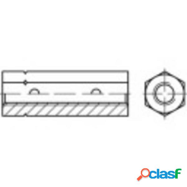 TOOLCRAFT 136579 Dado esagonale tenditore M12 Acciaio