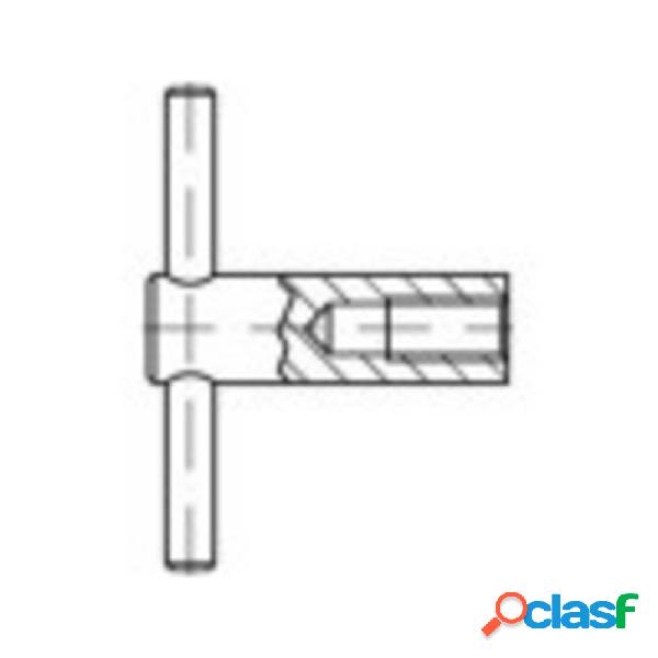 TOOLCRAFT 137859 Dadi a leva M10 DIN 6305 Acciaio brunito 1