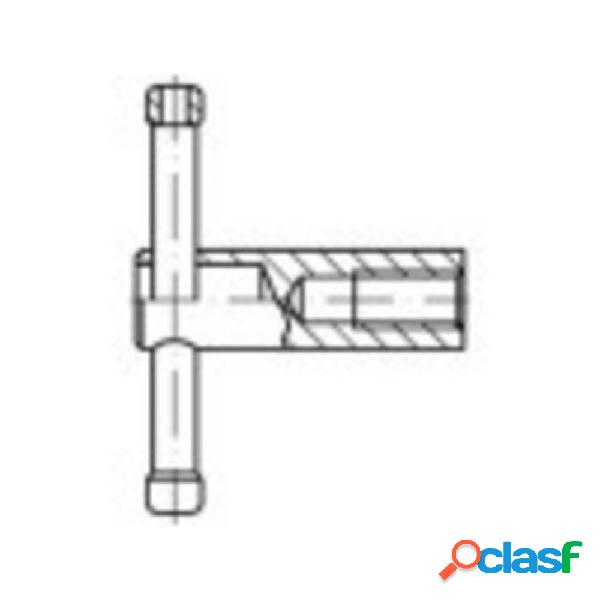 TOOLCRAFT 137874 Dadi a leva M10 DIN 6307 Acciaio brunito 1