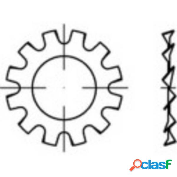 TOOLCRAFT 138326 Rondelle dentellate Diam int: 17 mm DIN