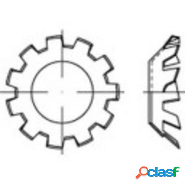 TOOLCRAFT 138392 Rondelle dentellate Diam int: 3.2 mm DIN