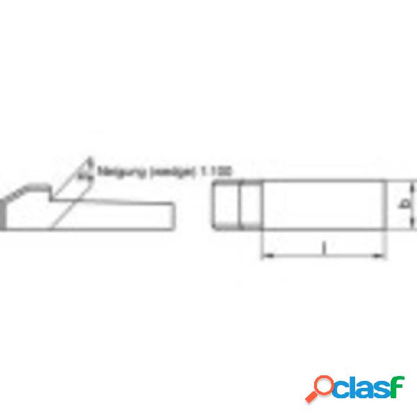 TOOLCRAFT Acciaio C45K Linguetta con nasello (Ø x L) 14 mm