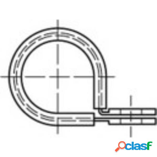 TOOLCRAFT Fascetta stringitubo DIN 3016 15 mm in acciaio