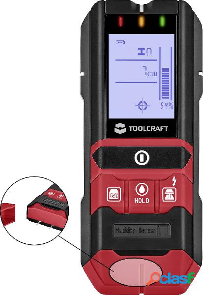 TOOLCRAFT Rilevatore di tubi e cavi incl. misuratore di