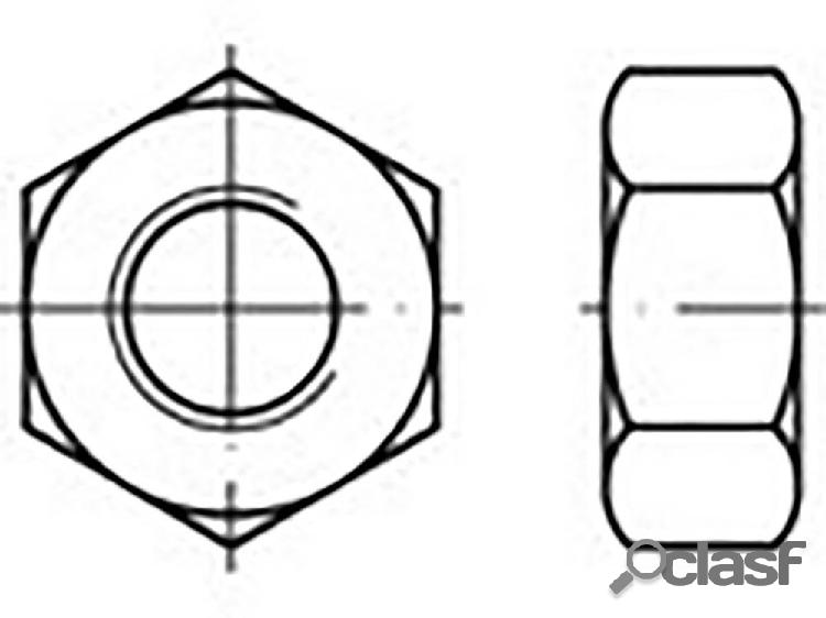 TOOLCRAFT TO-6860814 Dadi esagonali M58 DIN 934 Acciaio 1