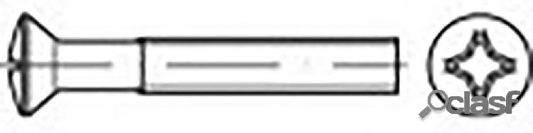 TOOLCRAFT TO-6863481 Viti a testa svasata M5 10 mm A croce