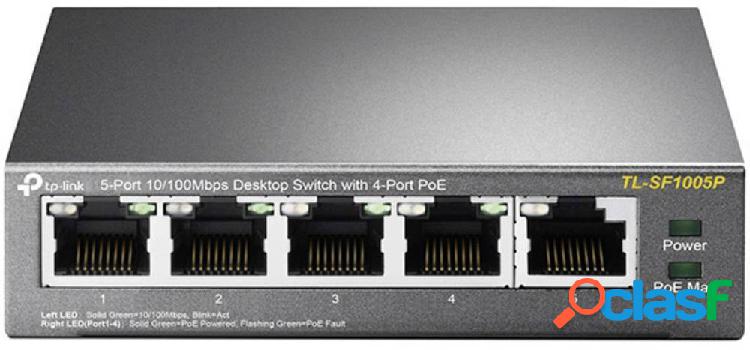 TP-LINK TL-SF1005P Switch di rete 5 Porte Funzione PoE