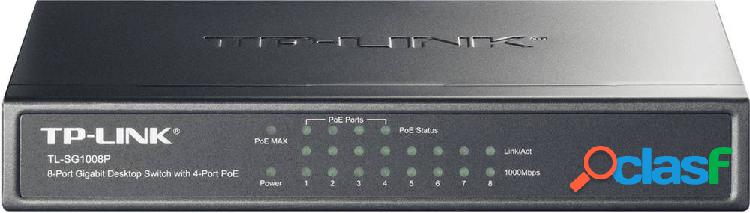 TP-LINK TL-SG1008P Switch di rete 8 Porte 1 GBit/s Funzione