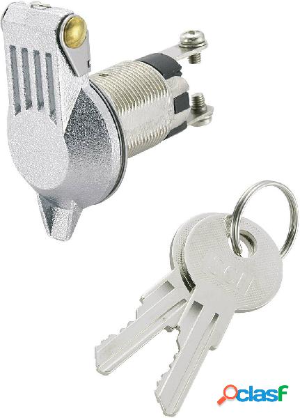 TRU COMPONENTS TC-K3-16B-06 Interruttore a chiave 24 V/DC 10