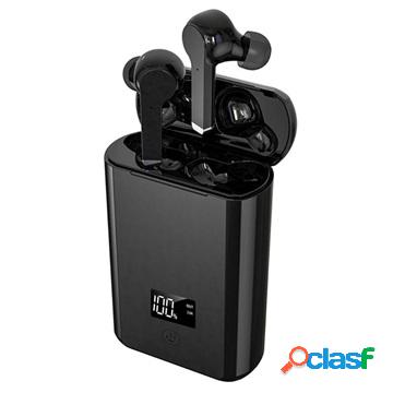 TWS Bluetooth Earphones with Charging Base A19 - Black