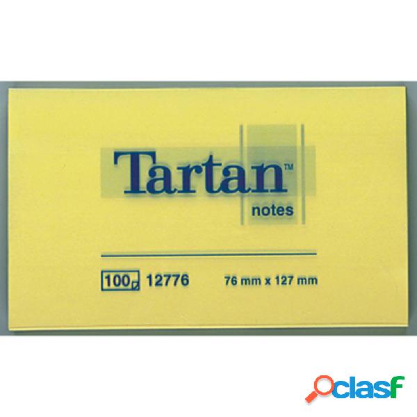 Tartan Nota adesiva, memo 012776 127 mm x 76 mm Giallo 100