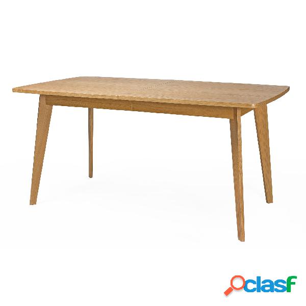Tavolo allungabile Kensal in legno ingegnerizzato e