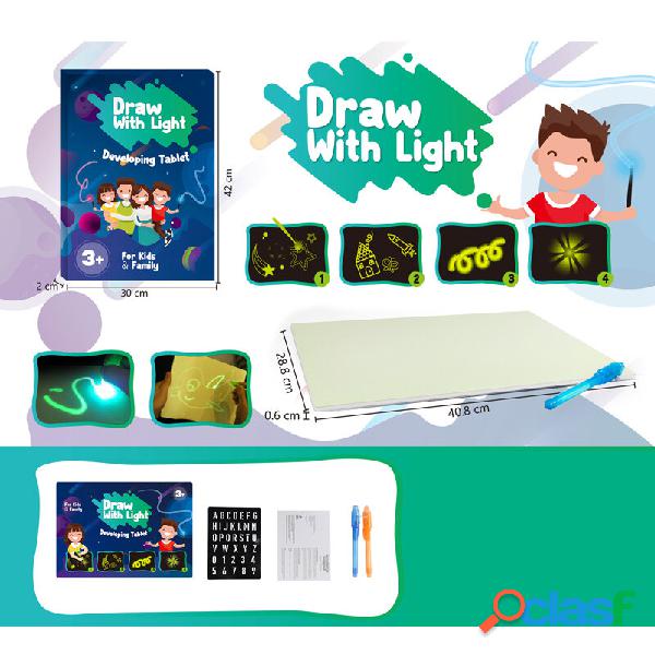 Tavolo da disegno luminoso per bambini formato A3 3D Toy