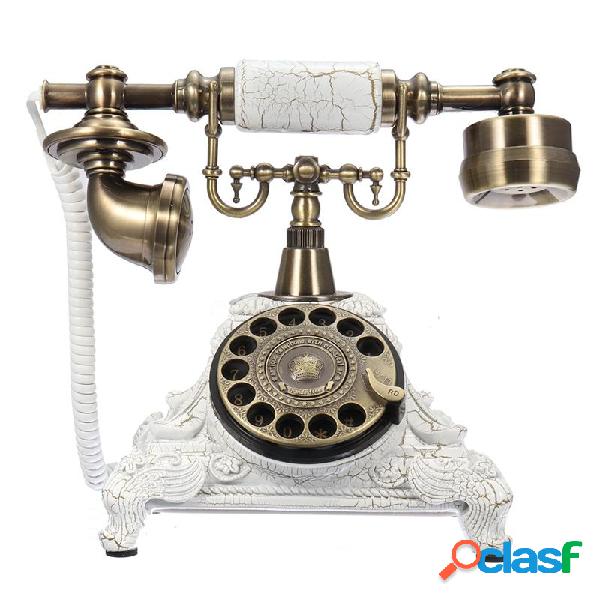 Telefono girevole vintage Piatto Rotary Dial Telefono antico