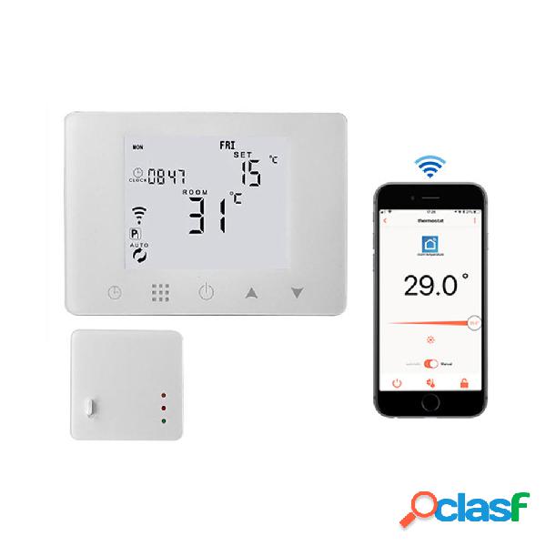 Termostato ambiente wireless WiFi e RF per riscaldamento