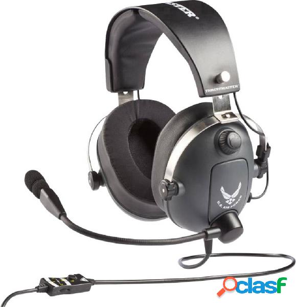Thrustmaster Gaming Cuffie Over Ear Stereo Grigio, Metallico
