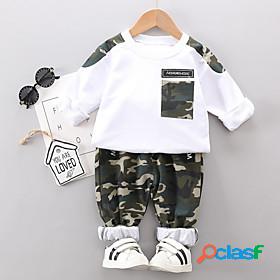 Toddler Boys Hoodie Pants Clothing Set Long Sleeve 2 Pieces