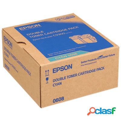 Toner Epson C13S050608 (Conf. da 2 pz.) originale CIANO