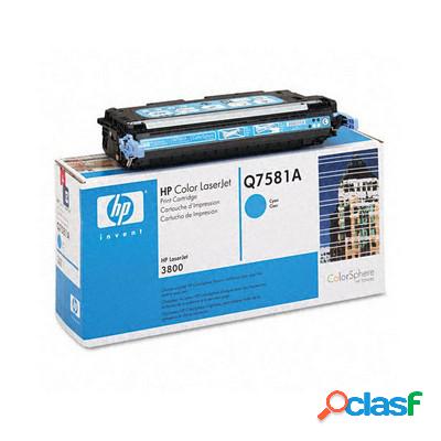 Toner Hp Q7581A originale CIANO