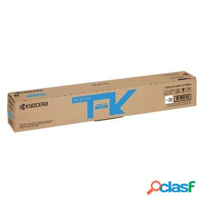 Toner Kyocera-Mita 1T02P3CNL0 TK8115C originale CIANO