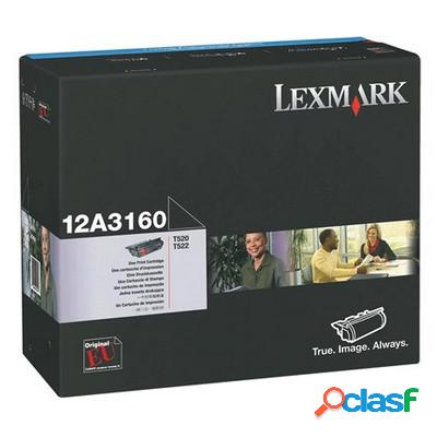 Toner Lexmark 12A3160 originale NERO