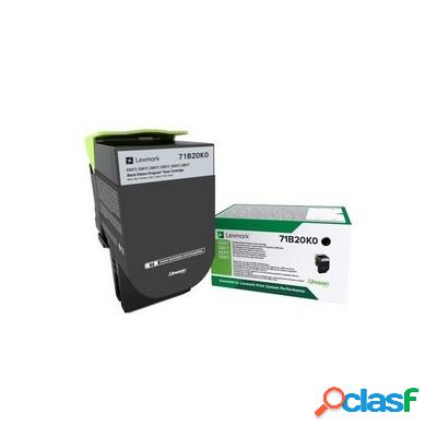 Toner Lexmark 71B20K0 originale NERO