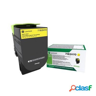 Toner Lexmark 71B2HY0 originale GIALLO