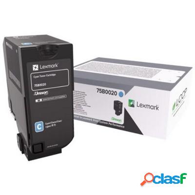 Toner Lexmark 75B0020 originale CIANO