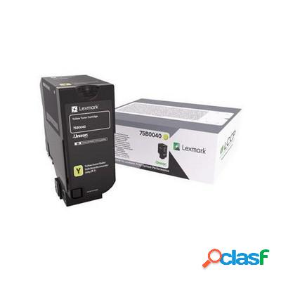 Toner Lexmark 75B0040 originale GIALLO