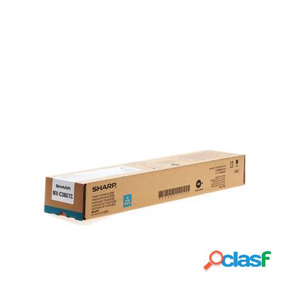 Toner Sharp MXC38GTC originale CIANO