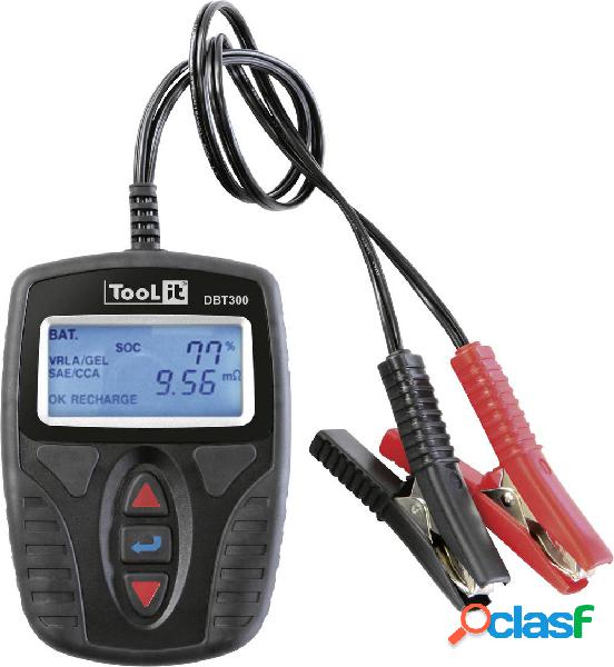 Toolit DBT300 Tester batteria per auto, Analizzatore di