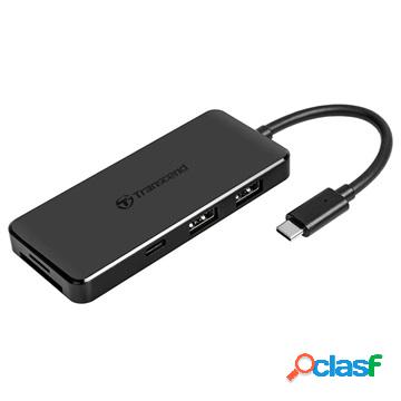 Transcend HUB5C USB 3.1 Gen 2 Hub with Card Reader - USB-C -