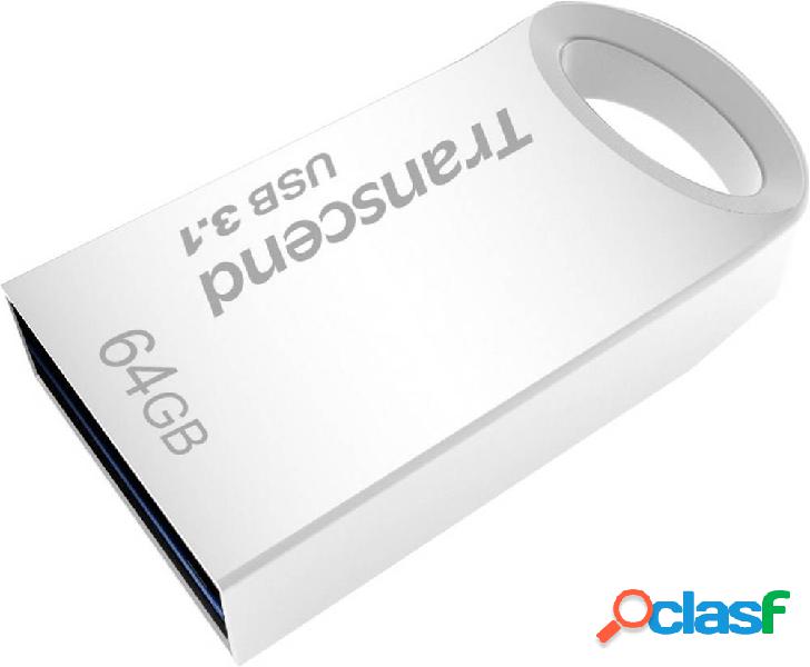 Transcend JetFlash® 710S Chiavetta USB 64 GB Argento