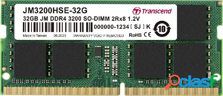 Transcend Modulo memoria Laptop JetRam JM3200HSE-32G 32 GB 1