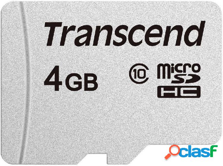 Transcend Premium 300S Scheda microSDHC 4 GB Class 10