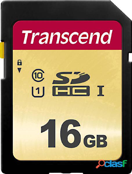 Transcend Premium 500S Scheda SDHC 16 GB Class 10, UHS-I,