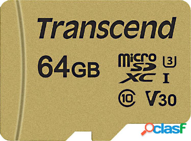 Transcend Premium 500S Scheda microSDXC 64 GB Class 10,