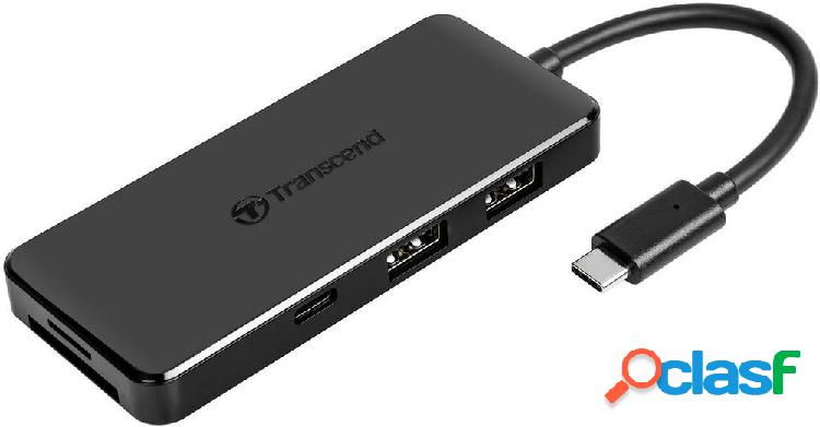 Transcend TS-HUB5C Hub USB 2.0 Con lettore di schede SD