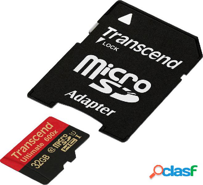 Transcend Ultimate (600x) Scheda microSDHC 32 GB Class 10,