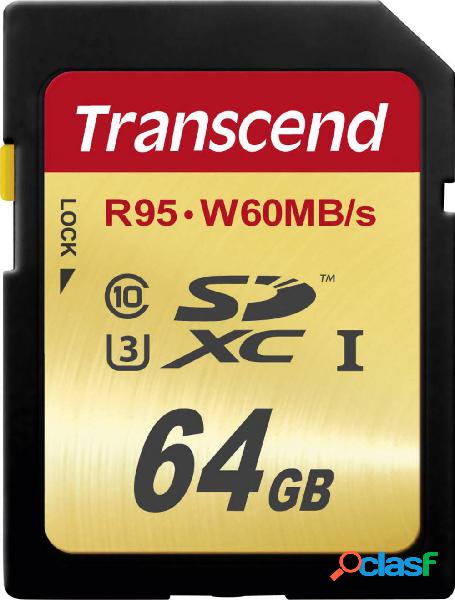Transcend Ultimate Scheda SDXC 64 GB Class 10, UHS-I,