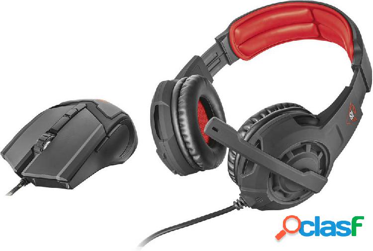 Trust GXT 784 Gaming Cuffie Over Ear Stereo Nero