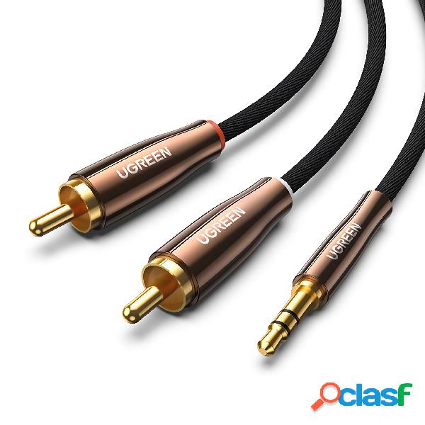 UGREEN Cavo da 2RCA a 3,5 mm Hi-Fi Cavo audio da RCA a AUX