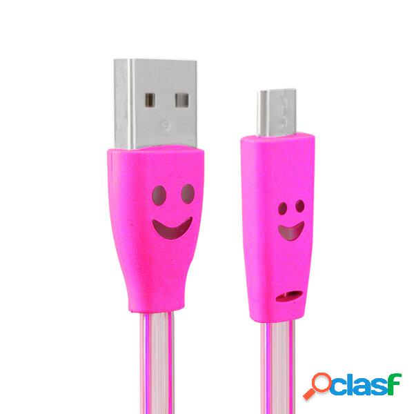 USB 1.0M a Micro USB LED Linea di dati di ricarica per il