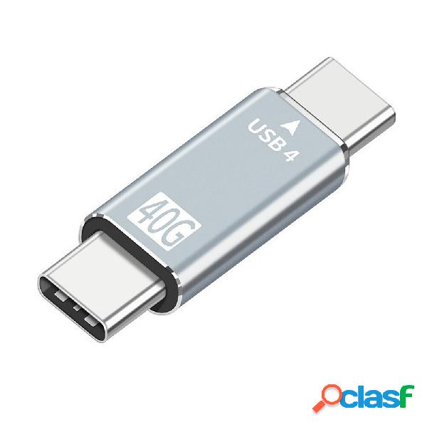 USB4 Type-C Maschio a Type-C Adattatore maschio Connettore