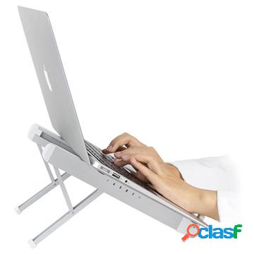 Universal Adjustable Laptop Stand DA-018 - White / Silver