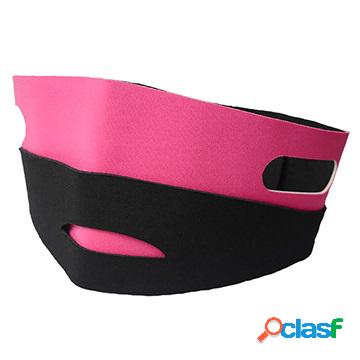 Universal V Line Face Lifting Belt - Pink / Black