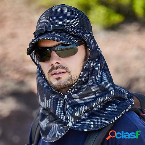 Uomo Camouflage Rimovibile Maschera Tenda Alpinismo