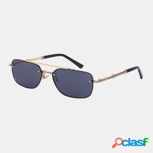 Uomo Retro Fashion Frameless UV Protezione Occhiali da sole