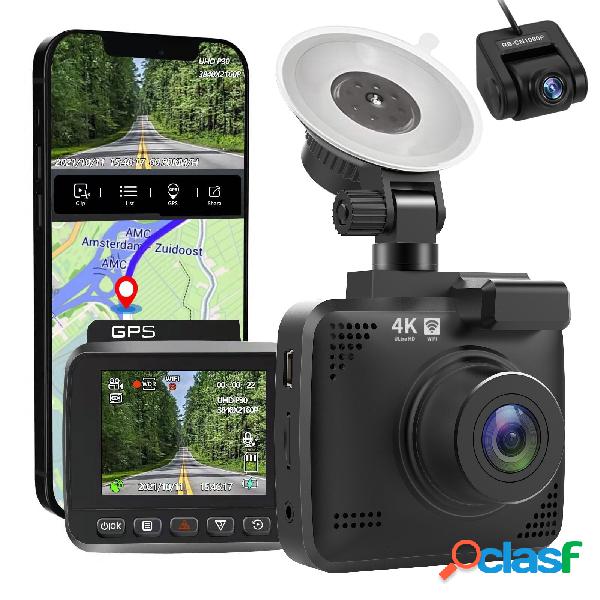 V53/V53+ Dash Cam 4K Wi-Fi integrato GPS Cruscotto per auto
